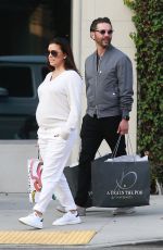 Pregnant EVA LONGORIA Out and About in Beverly Hills 02/10/2018