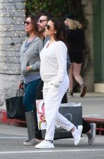 Pregnant EVA LONGORIA Out and About in Beverly Hills 02/10/2018