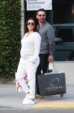 Pregnant EVA LONGORIA Out and About in Beverly Hills 02/10/2018