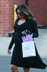 Pregnant EVA LONGORIA Out in Beverly Hills 02/22/2018
