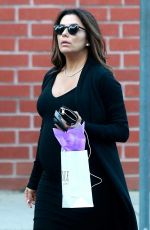 Pregnant EVA LONGORIA Out in Beverly Hills 02/22/2018