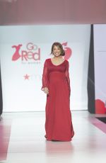 Pregnant GINGER ZEE in Gown by Galia Lahav at Red Dress 2018 Collection Fashion Show in New York 02/08/2018