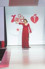 Pregnant GINGER ZEE in Gown by Galia Lahav at Red Dress 2018 Collection Fashion Show in New York 02/08/2018