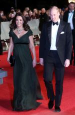 Pregnant KATE MIDDLETON at BAFTA Film Awards 2018 in London 02/18/2018