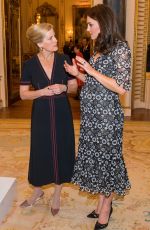 Pregnant KATE MIDDLETON at Commonwealth Fashion Exchange Reception in London 02/19/2018