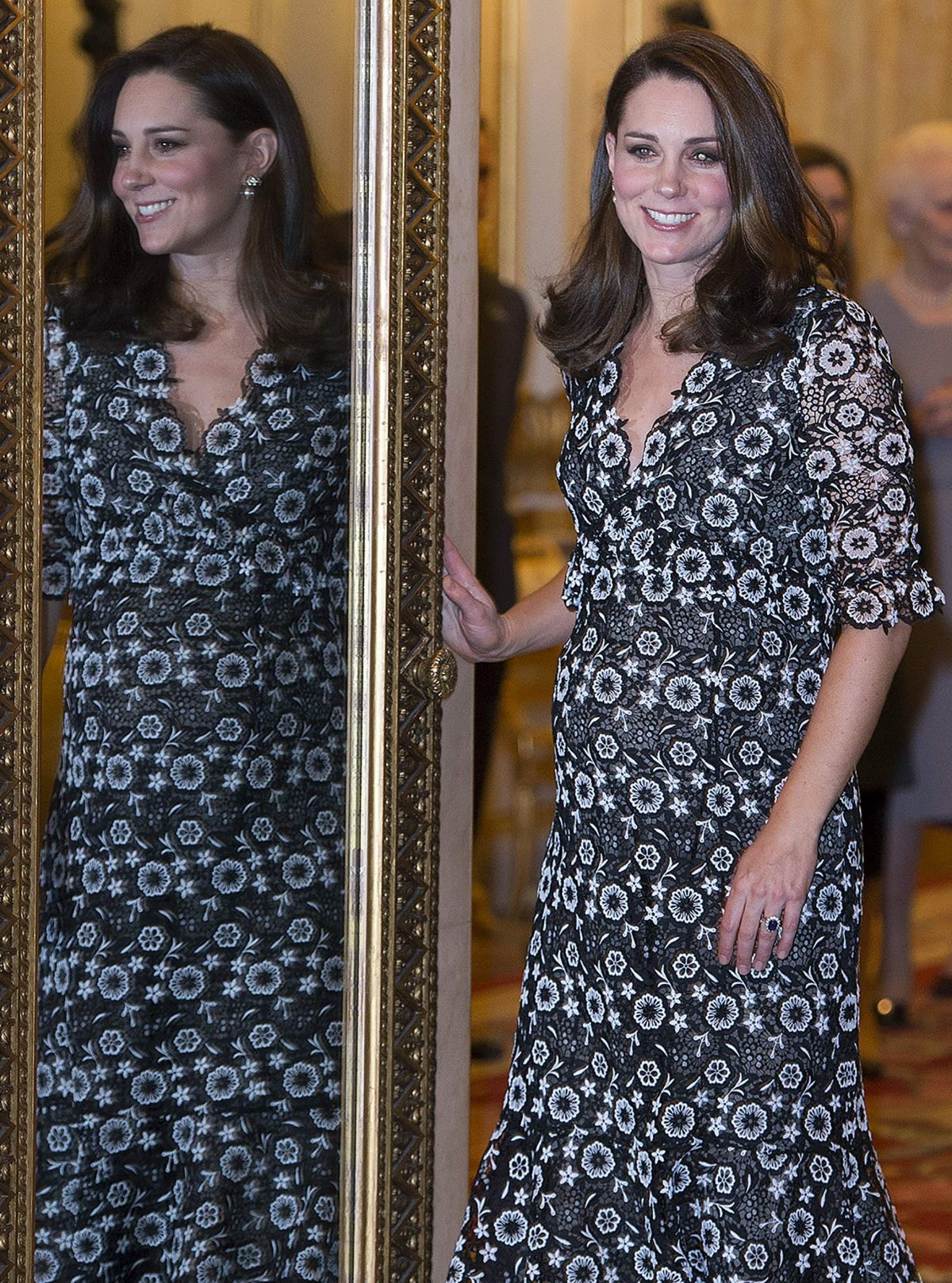 Pregnant KATE MIDDLETON at Commonwealth Fashion Exchange Reception in ...