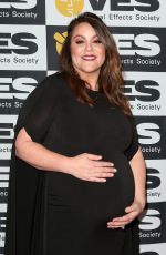 Pregnant KATY MIXON at VES Awards 2018 in Los Angeles 02/13/2018
