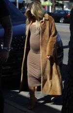 Pregnant KHLOE KARDASHIAN Arrives at a Baby Shop in Los Angeles 02/21/2018