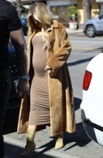 Pregnant KHLOE KARDASHIAN Arrives at a Baby Shop in Los Angeles 02/21/2018