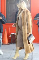 Pregnant KHLOE KARDASHIAN Arrives at a Baby Shop in Los Angeles 02/21/2018