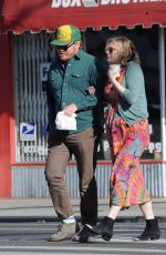 Pregnant KIRSTEN DUNST and Jesse Plemons at Proof Bakery in Los Angeles 02/26/2018