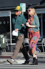 Pregnant KIRSTEN DUNST and Jesse Plemons at Proof Bakery in Los Angeles 02/26/2018