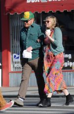 Pregnant KIRSTEN DUNST and Jesse Plemons at Proof Bakery in Los Angeles 02/26/2018