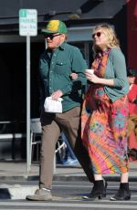 Pregnant KIRSTEN DUNST and Jesse Plemons at Proof Bakery in Los Angeles 02/26/2018