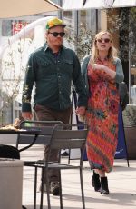 Pregnant KIRSTEN DUNST and Jesse Plemons at Proof Bakery in Los Angeles 02/26/2018
