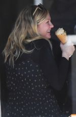 Pregnant KIRSTEN DUNST at McConnell