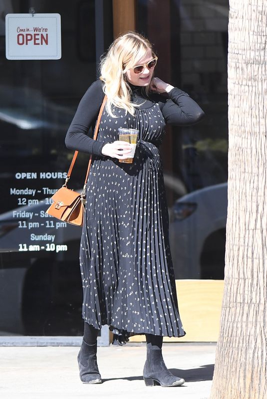 Pregnant KIRSTEN DUNST at McConnell