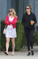 Pregnant KIRSTEN DUNST Out for Lunch in Los Angeles 02/10/2018