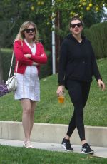 Pregnant KIRSTEN DUNST Out for Lunch in Los Angeles 02/10/2018