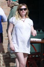 Pregnant KIRSTEN DUNST Out for Lunch in Los Feliz 02/11/2018