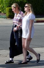 Pregnant KIRSTEN DUNST Out for Lunch in Los Feliz 02/11/2018