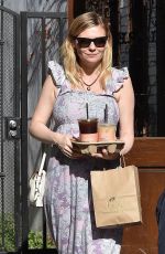 Pregnant KIRSTEN DUNST Out in Los Angeles 01/31/2018