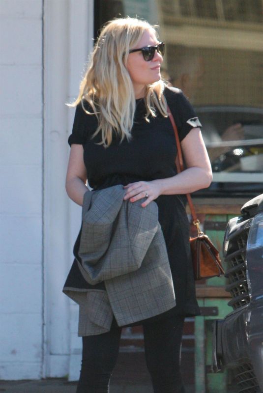 Pregnant KIRSTEN DUNST Out in Los Angeles 02/20/2018