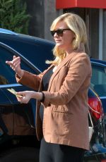 Pregnant KIRSTEN DUNST Picks Up Her Car from a Valet in West Hollywood 02/13/2018