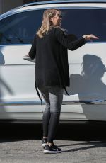 Pregnant KYM JOHNSON Out in Santa Monica 02/17/2018