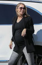 Pregnant KYM JOHNSON Out in Santa Monica 02/17/2018