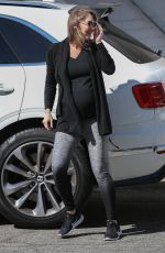 Pregnant KYM JOHNSON Out in Santa Monica 02/17/2018