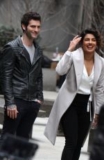 PRIYANKA CHOPRA and Russell Tovey on the Set of Quantico in New York 02/15/2018