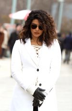 PRIYANKA CHOPRA and Russell Tovey on the Set of Quantico in New York 02/15/2018