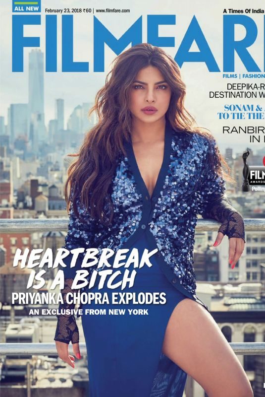 PRIYANKA CHOPRA in Filmfare Magazine, February 2018