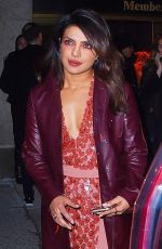 PRIYANKA CHOPRA Leaves Bottega Veneta Fashion Show in New York 02/09/2018
