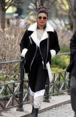 PRIYANKA CHOPRA on the Set of Quantico in Central Park in New York 02/02/2018
