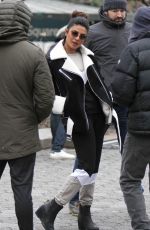 PRIYANKA CHOPRA on the Set of Quantico in Central Park in New York 02/02/2018