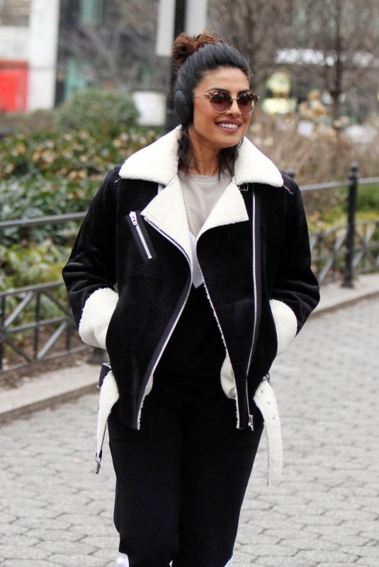 PRIYANKA CHOPRA on the Set of Quantico in Central Park in New York 02/02/2018