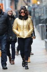 PRIYANKA CHOPRA on the Set of Quantico in New York 02/04/2018