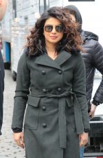 PRIYANKA CHOPRA on the Set of Quantico in New York 02/04/2018