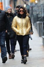 PRIYANKA CHOPRA on the Set of Quantico in New York 02/04/2018
