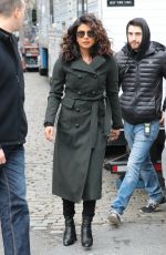 PRIYANKA CHOPRA on the Set of Quantico in New York 02/04/2018