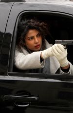 PRIYANKA CHOPRA on the Set of Quantico in New York 02/12/2018