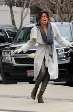 PRIYANKA CHOPRA on the Set of Quantico in New York 02/12/2018