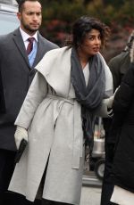 PRIYANKA CHOPRA on the Set of Quantico in New York 02/12/2018