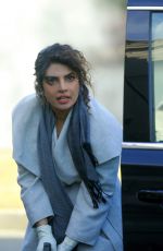 PRIYANKA CHOPRA on the Set of Quantico in New York 02/12/2018