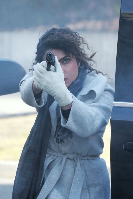 PRIYANKA CHOPRA on the Set of Quantico in New York 02/12/2018