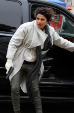 PRIYANKA CHOPRA on the Set of Quantico in New York 02/12/2018
