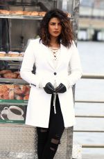 PRIYANKA CHOPRA on the Set of Quantico in New York 02/14/2018