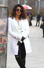 PRIYANKA CHOPRA on the Set of Quantico in New York 02/14/2018